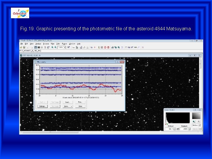 Fig. 19. Graphic presenting of the photometric file of the asteroid 4844 Matsuyama. 