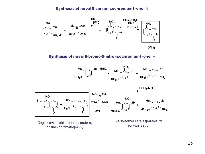 Synthesis of novel 5 -amino-isochromen-1 -one [R] Synthesis of novel 6 -bromo-5 -nitro-isochromen-1 -one