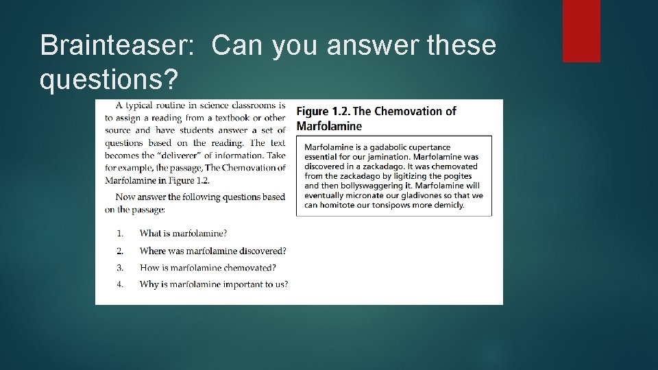 Brainteaser: Can you answer these questions? 