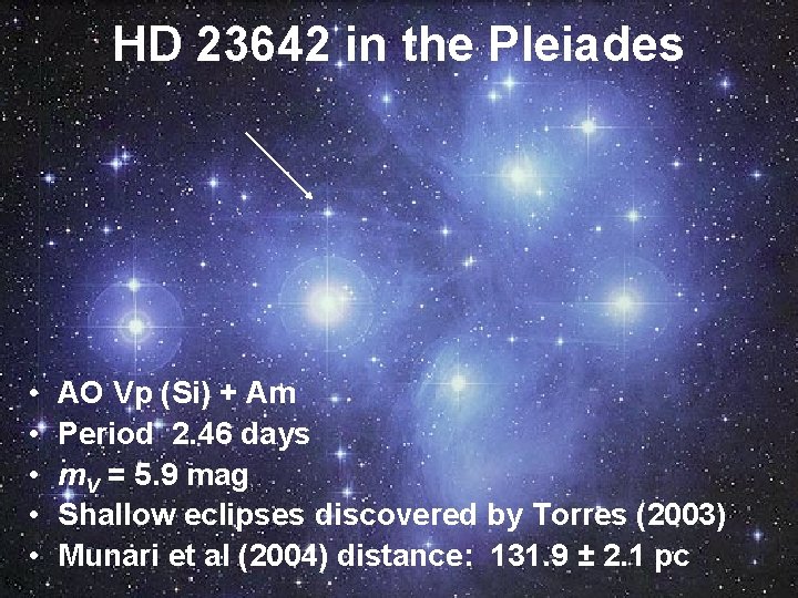 HD 23642 in the Pleiades • • • AO Vp (Si) + Am Period