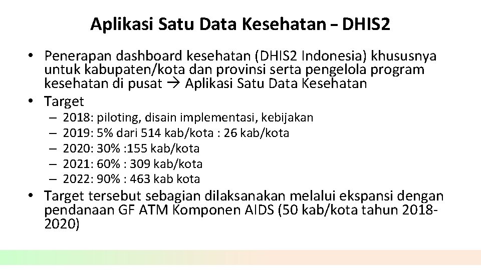 Aplikasi Satu Data Kesehatan – DHIS 2 • Penerapan dashboard kesehatan (DHIS 2 Indonesia)