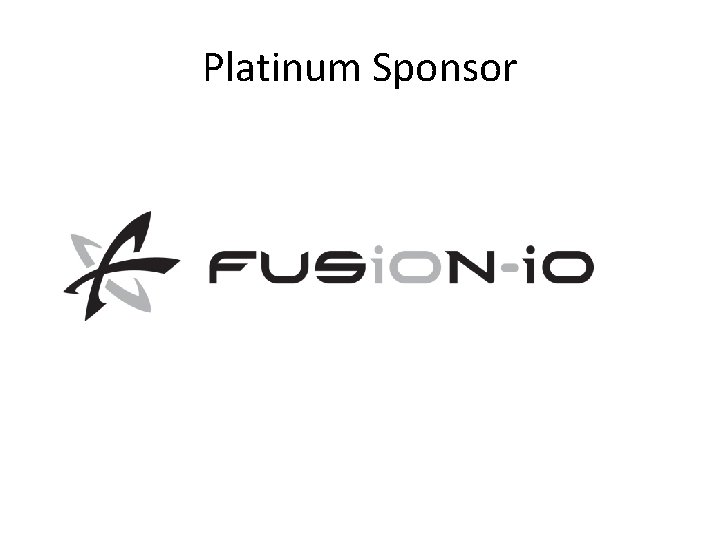 Platinum Sponsor 