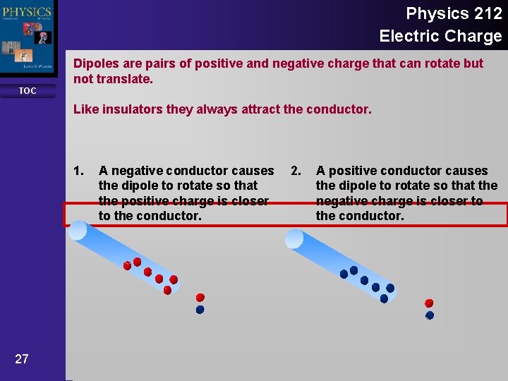 Physics 212 Electric Charge Dipoles are pairs of positive and negative charge that can