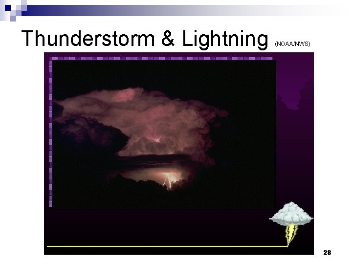 Thunderstorm & Lightning (NOAA/NWS) 28 