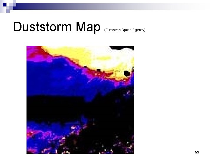 Duststorm Map (European Space Agency) 52 