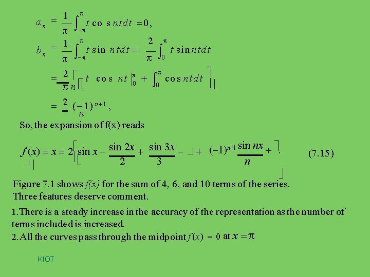 an 1 1 bn t co s n t d t 0 , 2