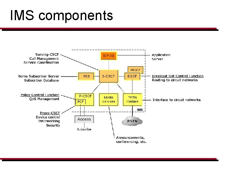 IMS components 
