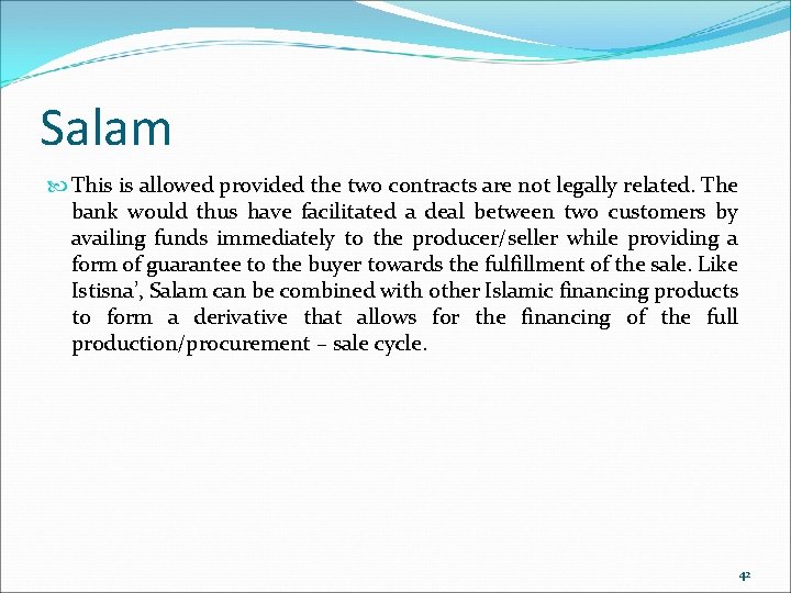 Salam This is allowed provided the two contracts are not legally related. The bank