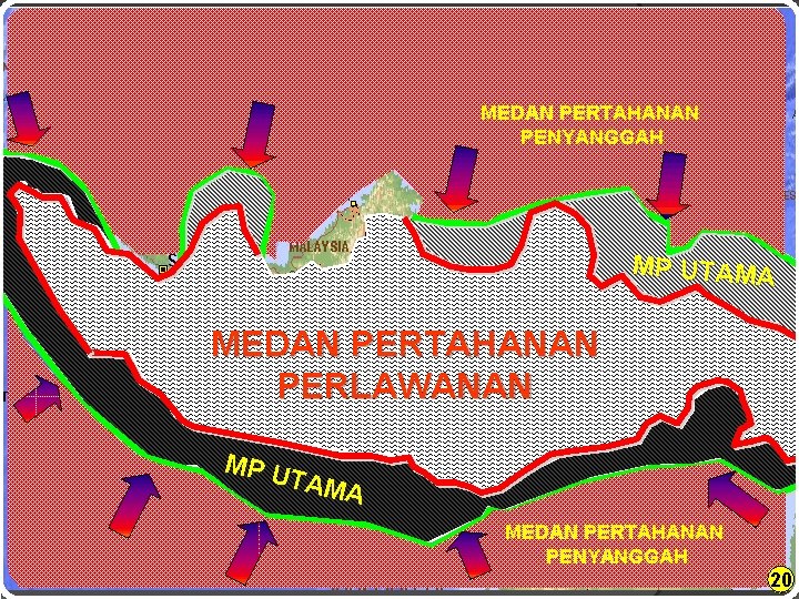 MEDAN PERTAHANAN PENYANGGAH MP UTAMA MEDAN PERTAHANAN PERLAWANAN MP U TAM A MEDAN PERTAHANAN