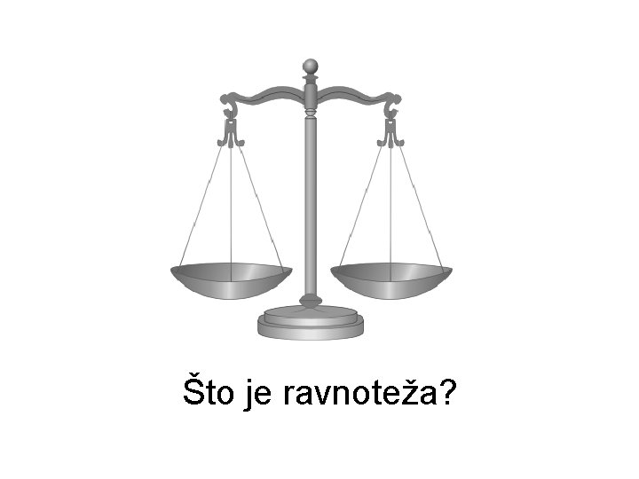 Što je ravnoteža? 