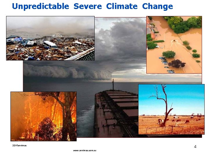 Unpredictable Severe Climate Change 2015 annimac 4 www. annimac. com. au 