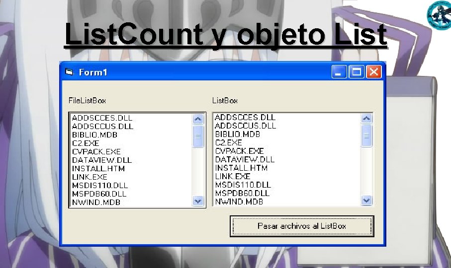 List. Count y objeto List List. Count y objeto List