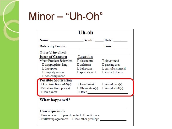 Minor – “Uh-Oh” 