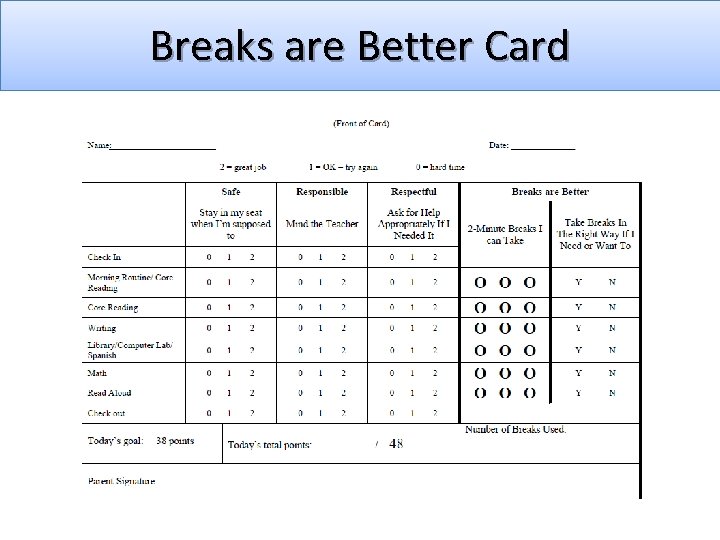 Breaks are Better Card 