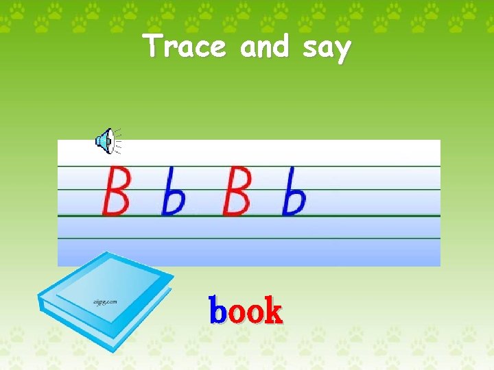 Trace and say book 