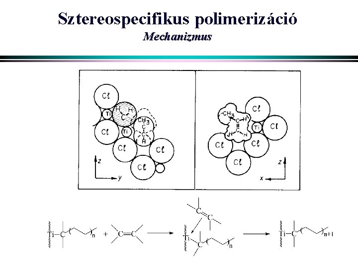 Sztereospecifikus polimerizáció Mechanizmus 