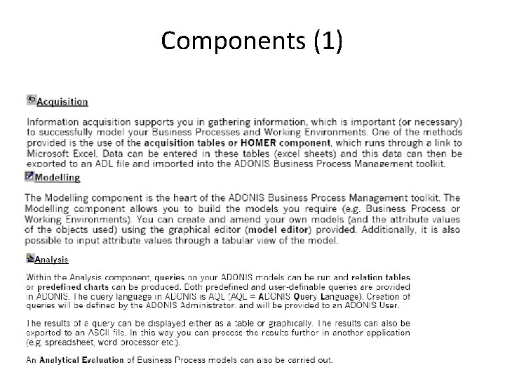 Components (1) 