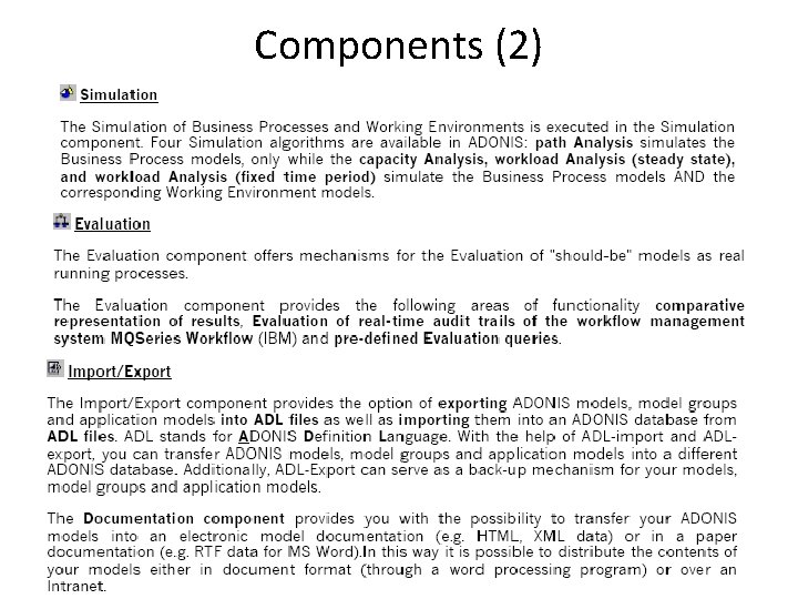 Components (2) 