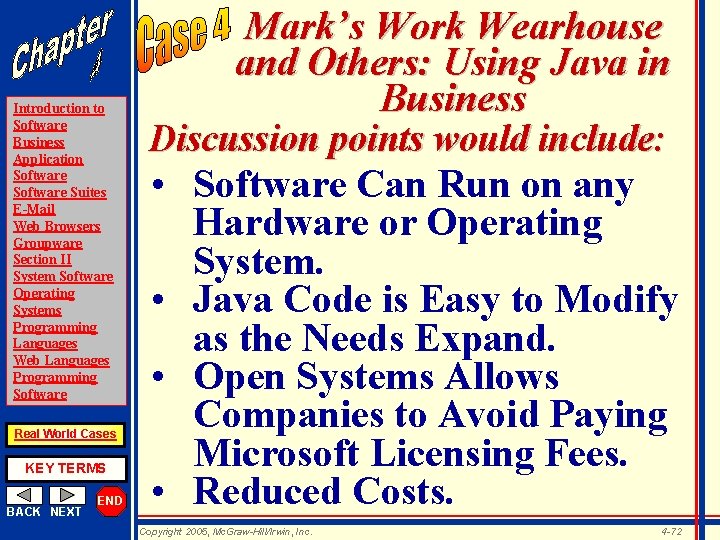 Introduction to Software Business Application Software Suites E-Mail Web Browsers Groupware Section II System