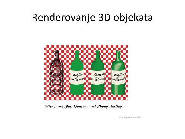 Renderovanje 3 D objekata 