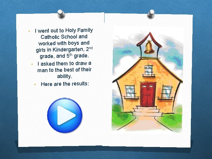  • I went out to Holy Family Catholic School and worked with boys