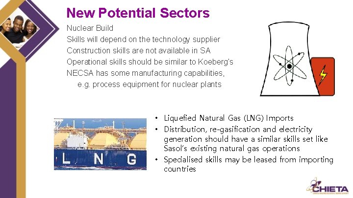 New Potential Sectors Nuclear Build Skills will depend on the technology supplier Construction skills