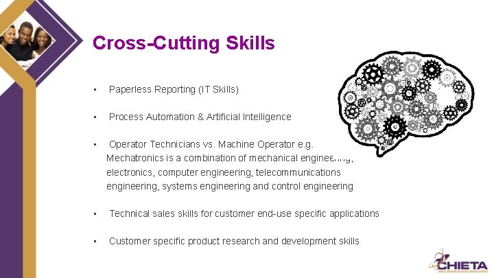 Cross-Cutting Skills • Paperless Reporting (IT Skills) • Process Automation & Artificial Intelligence •