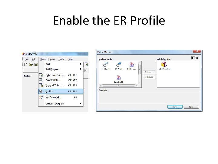 Enable the ER Profile 