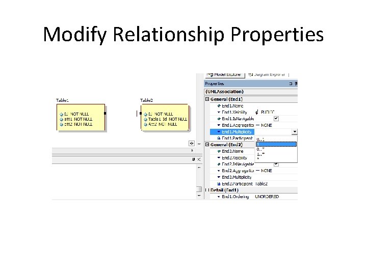 Modify Relationship Properties 
