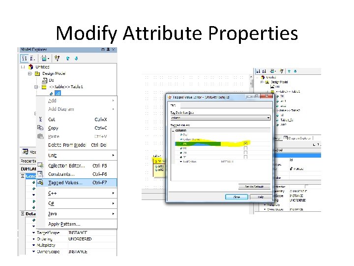 Modify Attribute Properties 