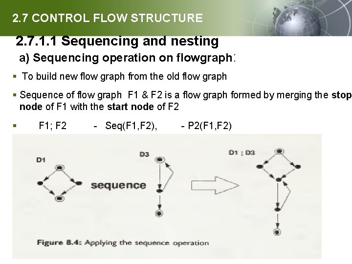 2. 7 CONTROL FLOW STRUCTURE 2. 7. 1. 1 Sequencing and nesting a) Sequencing