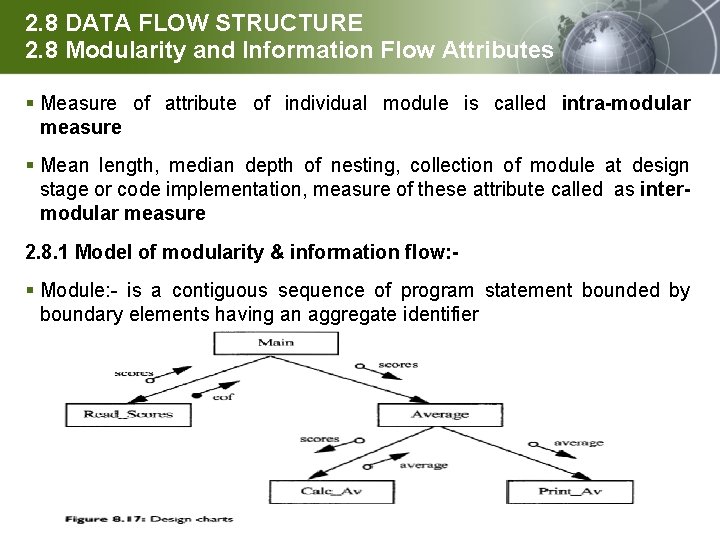 2. 8 DATA FLOW STRUCTURE 2. 8 Modularity and Information Flow Attributes § Measure