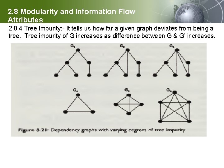 2. 8 Modularity and Information Flow Attributes 2. 8. 4 Tree Impurity: - It