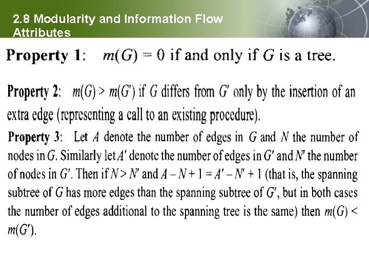 2. 8 Modularity and Information Flow Attributes 