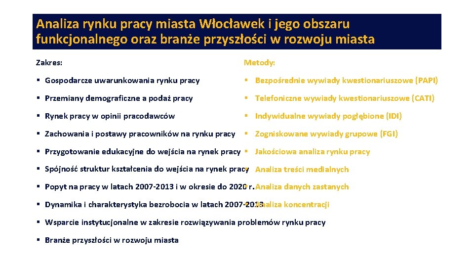 Analiza rynku pracy miasta Włocławek i jego obszaru funkcjonalnego oraz branże przyszłości w rozwoju