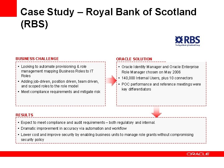 Case Study – Royal Bank of Scotland (RBS) BUSINESS CHALLENGE • Looking to automate