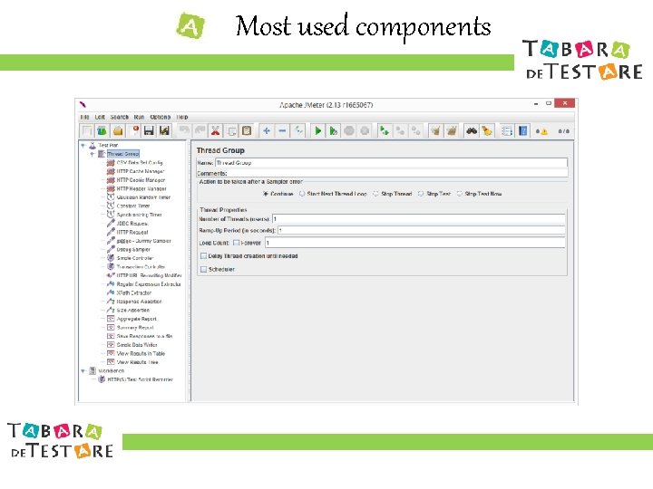 Most used components 