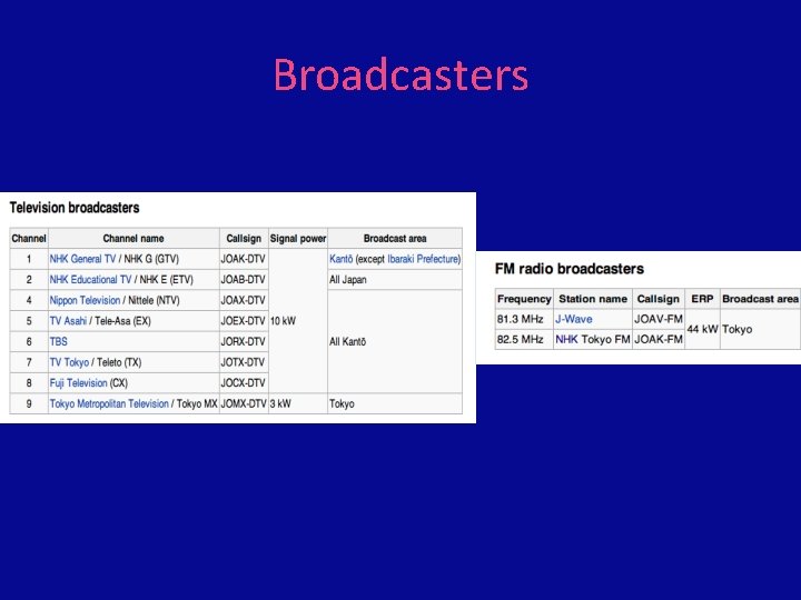 Broadcasters 