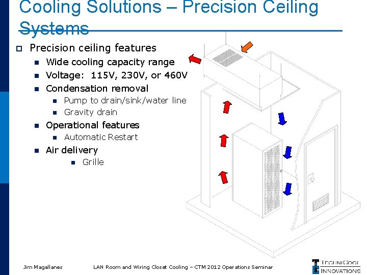 Cooling Solutions – Precision Ceiling Systems p Precision ceiling features n n n Wide
