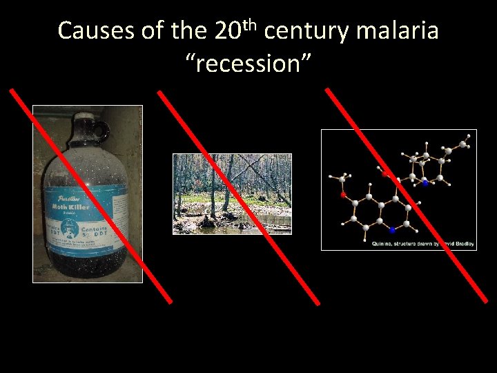 Causes of the 20 th century malaria “recession” 