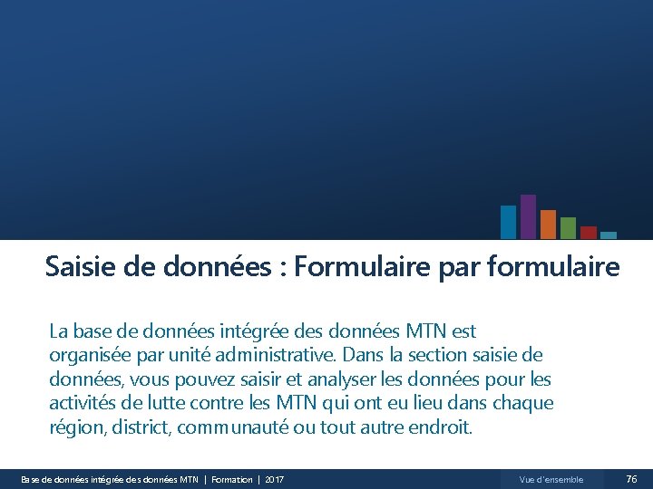 Saisie de données : Formulaire par formulaire La base de données intégrée des données