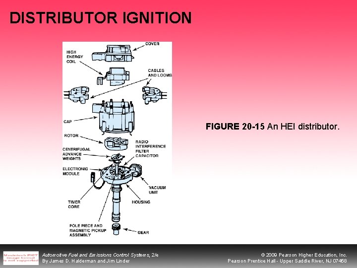 DISTRIBUTOR IGNITION FIGURE 20 -15 An HEI distributor. Automotive Fuel and Emissions Control Systems,