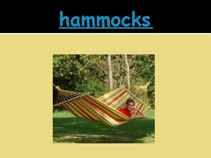 hammocks 