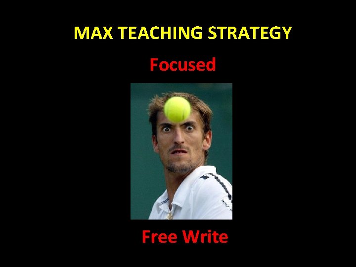 MAX TEACHING STRATEGY Focused Free Write 