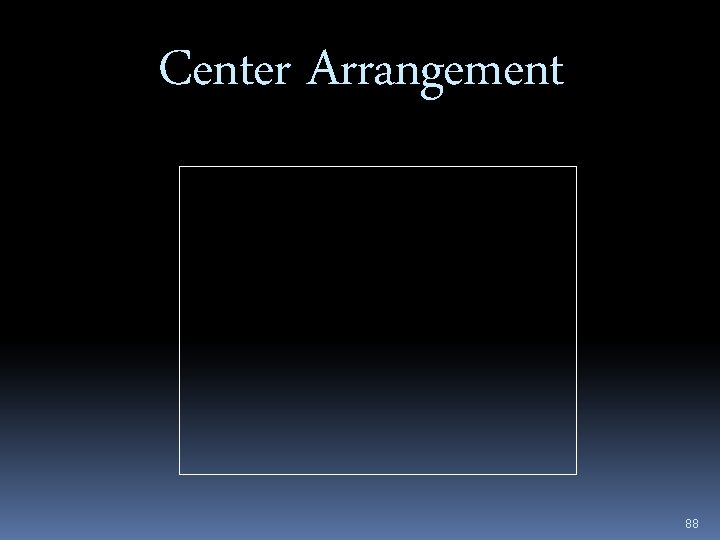 Center Arrangement 88 