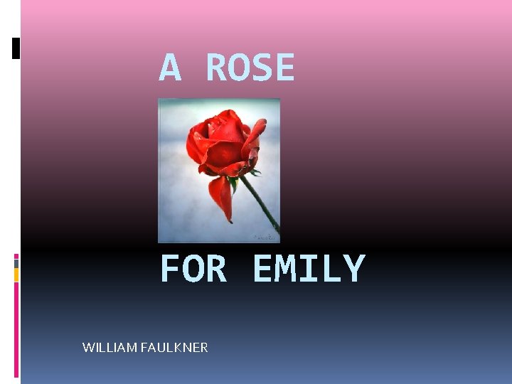 a rose for emily william faulkner analysis