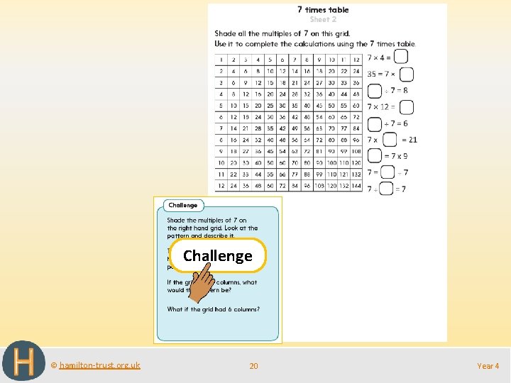 Challenge © hamilton-trust. org. uk 20 Year 4 