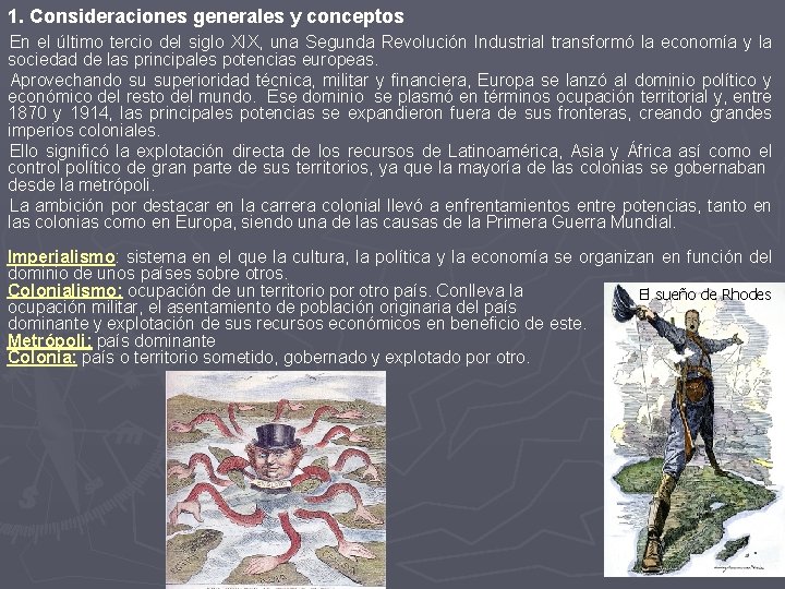 1. Consideraciones generales y conceptos En el último tercio del siglo XIX, una Segunda