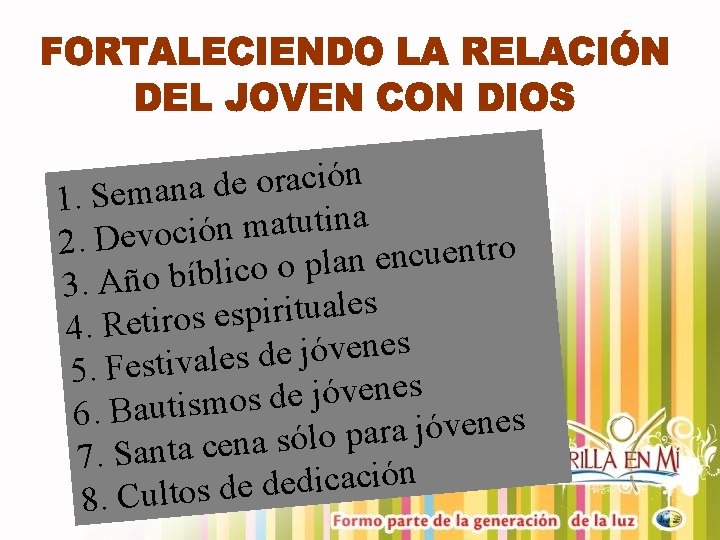 n ó i c a r o e d a 1. Seman a n