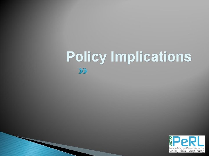 Policy Implications 54 